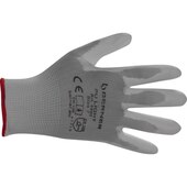 Working glove PU light, white, size 7